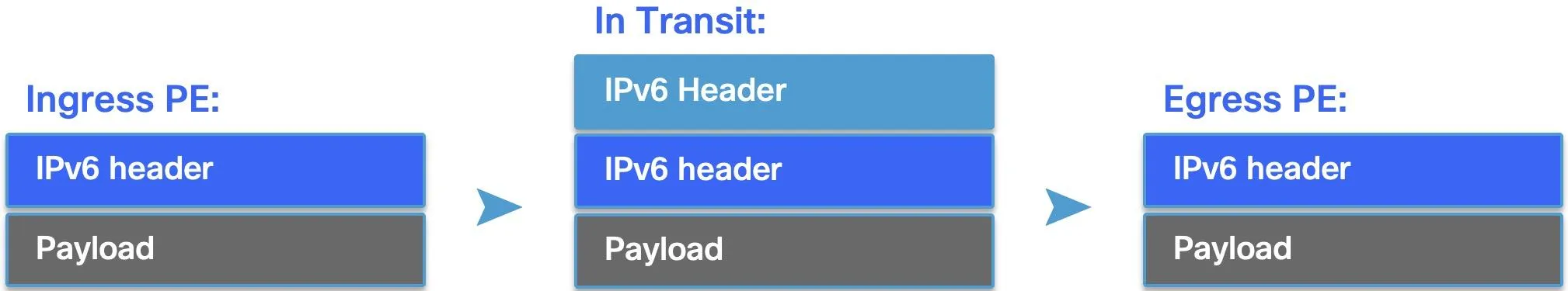 IPv6 customer traffic encapsulation