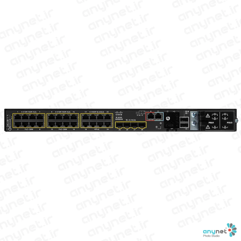 سوییچ صنعتی مقاوم IE-9320-16P8U4X-E سیسکو