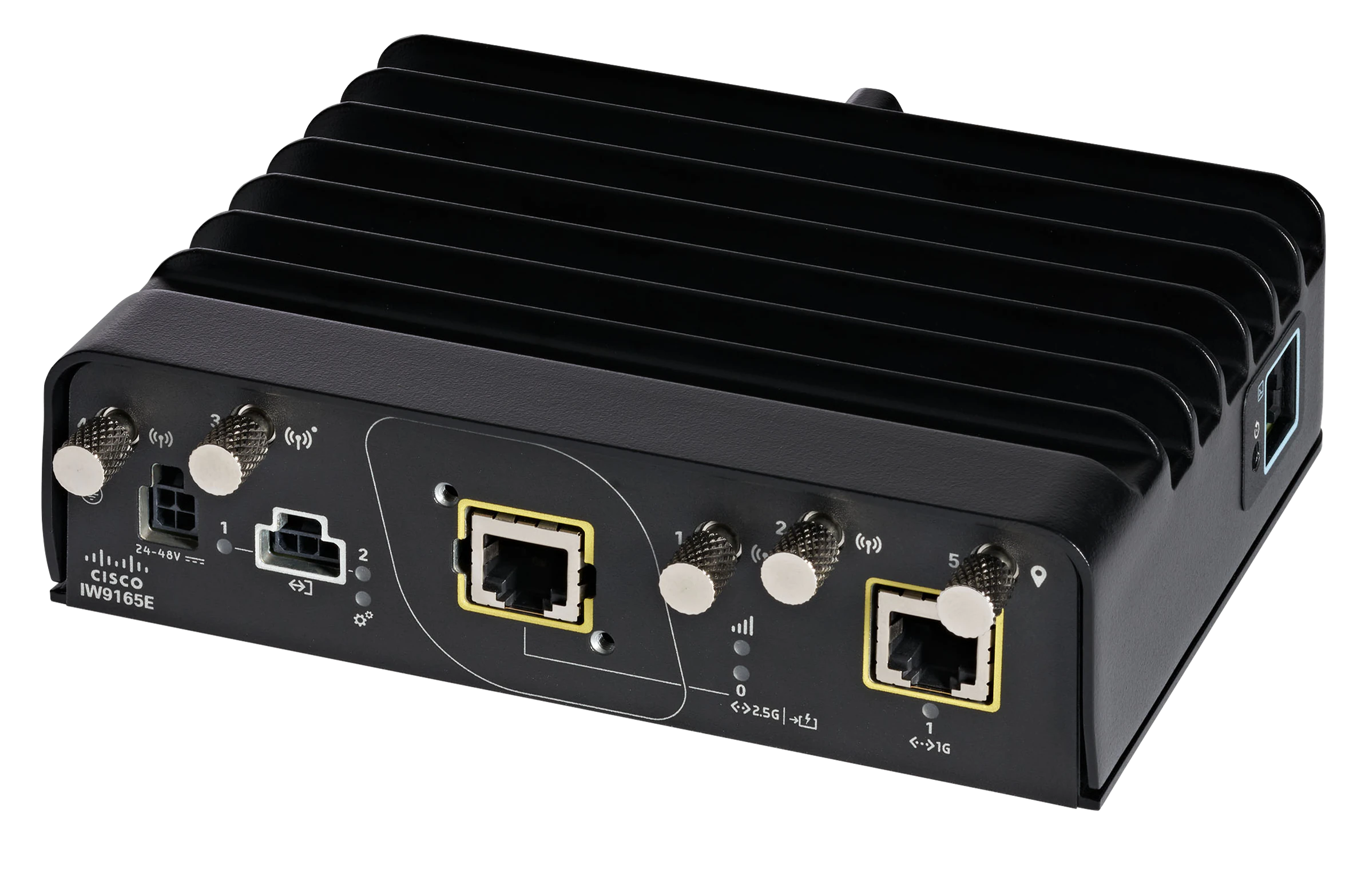A black box with ports and buttonsAI-generated content may be incorrect.