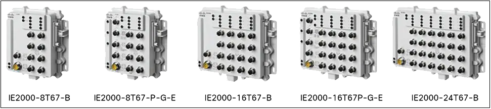 Industrial Ethernet 2000 IP67 Series switches