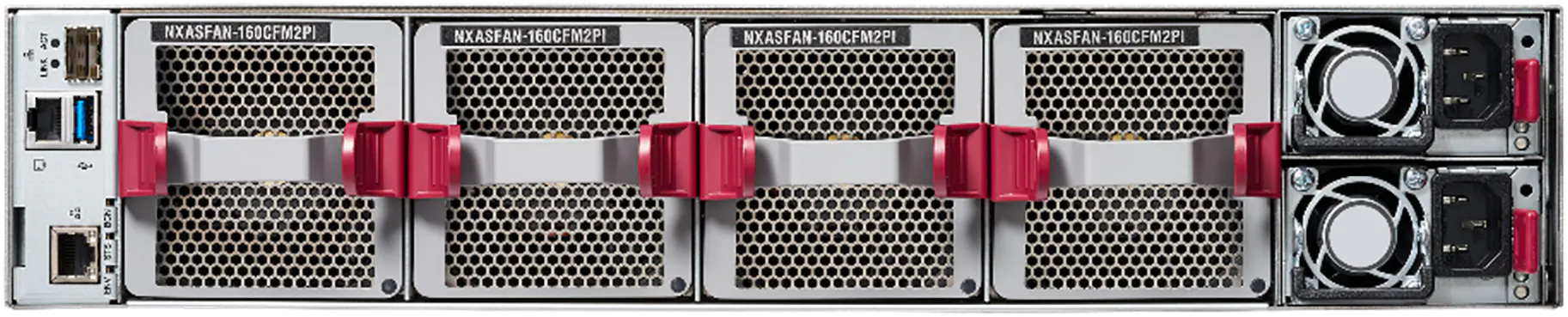 Cisco Nexus 9364C-H1 switch, rear view