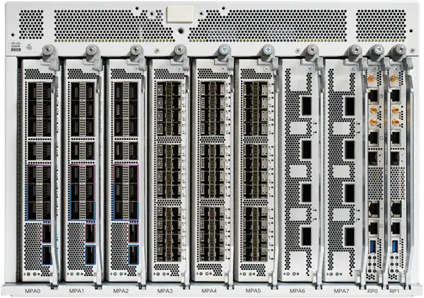 Cisco 8608 router front view