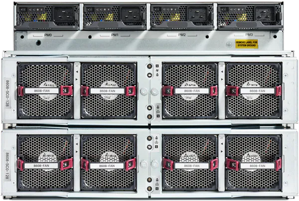 Cisco 8608 router Rear View