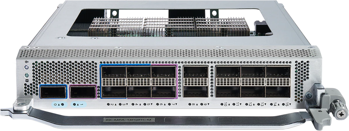 16-port 100/400 GbE QSFP28 & QSFP56DD Combo MPA
