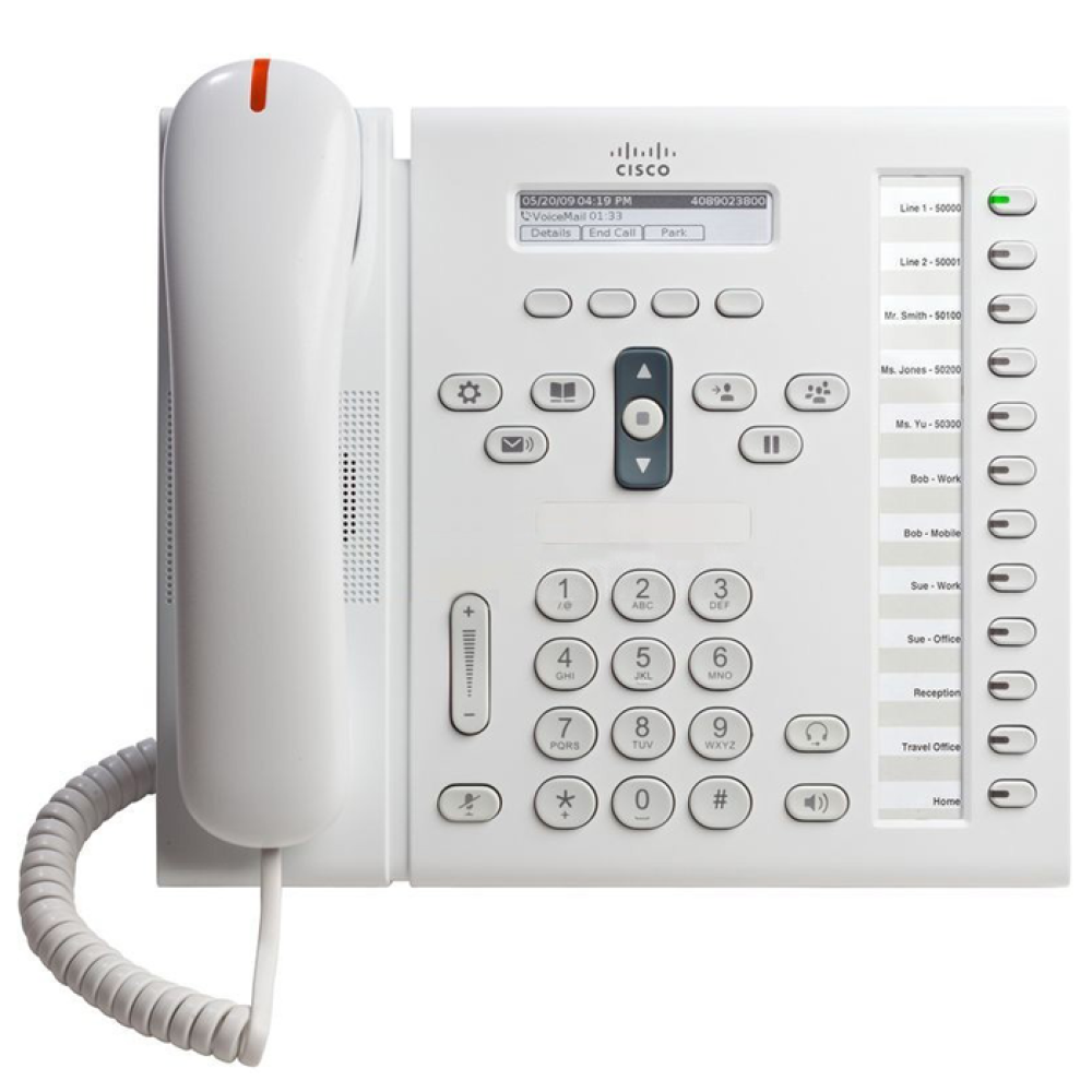 تلفن آی پی سفید رنگ سیسکو CP-6961-WL-K9